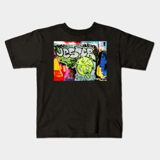 Graffiti Wall Jester West Philly Kids T-Shirt